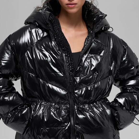 Alo Yoga Stunner Puffer Jacket Black - Picture 1 of 4